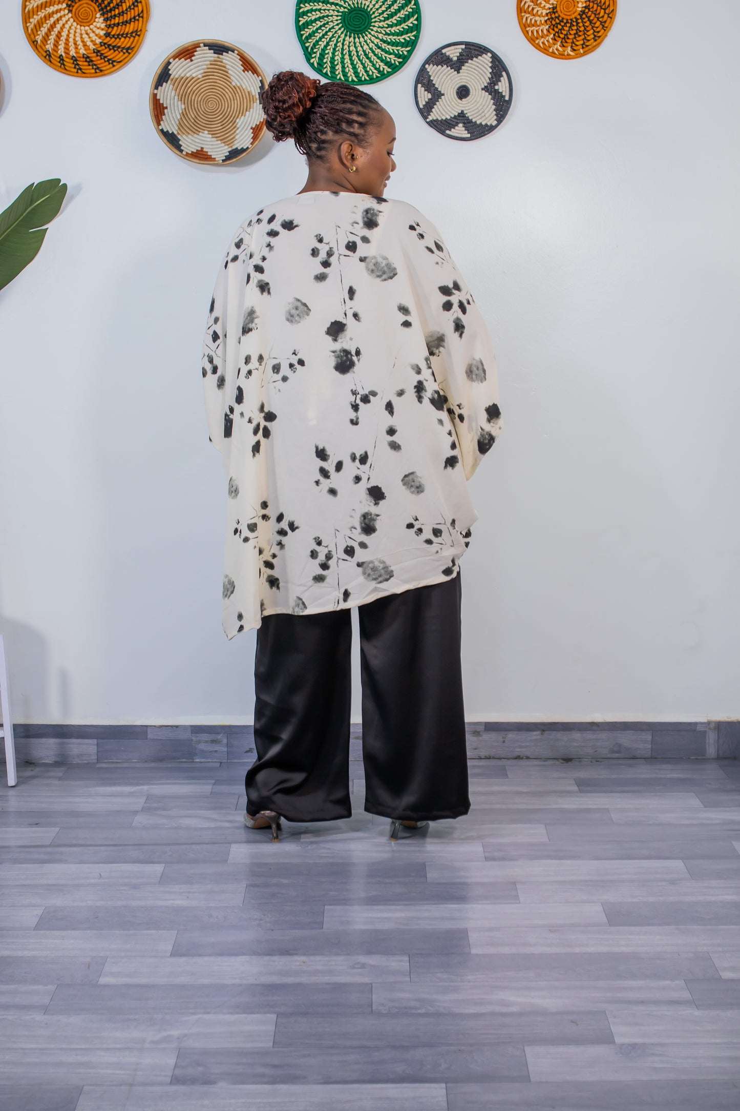 Gaby Women's Oversized Silk Blouse - White