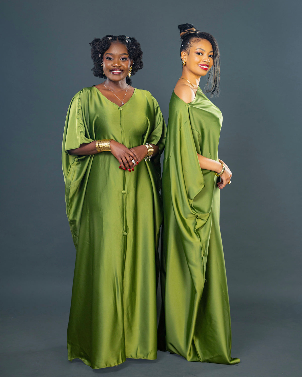 SATIN KAFTANS