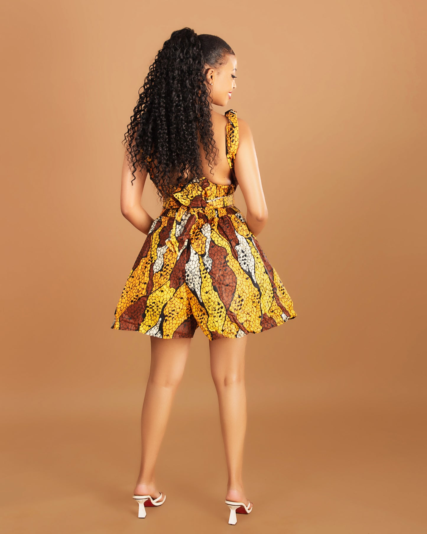 Ndio Women's African Print Infinity Romper