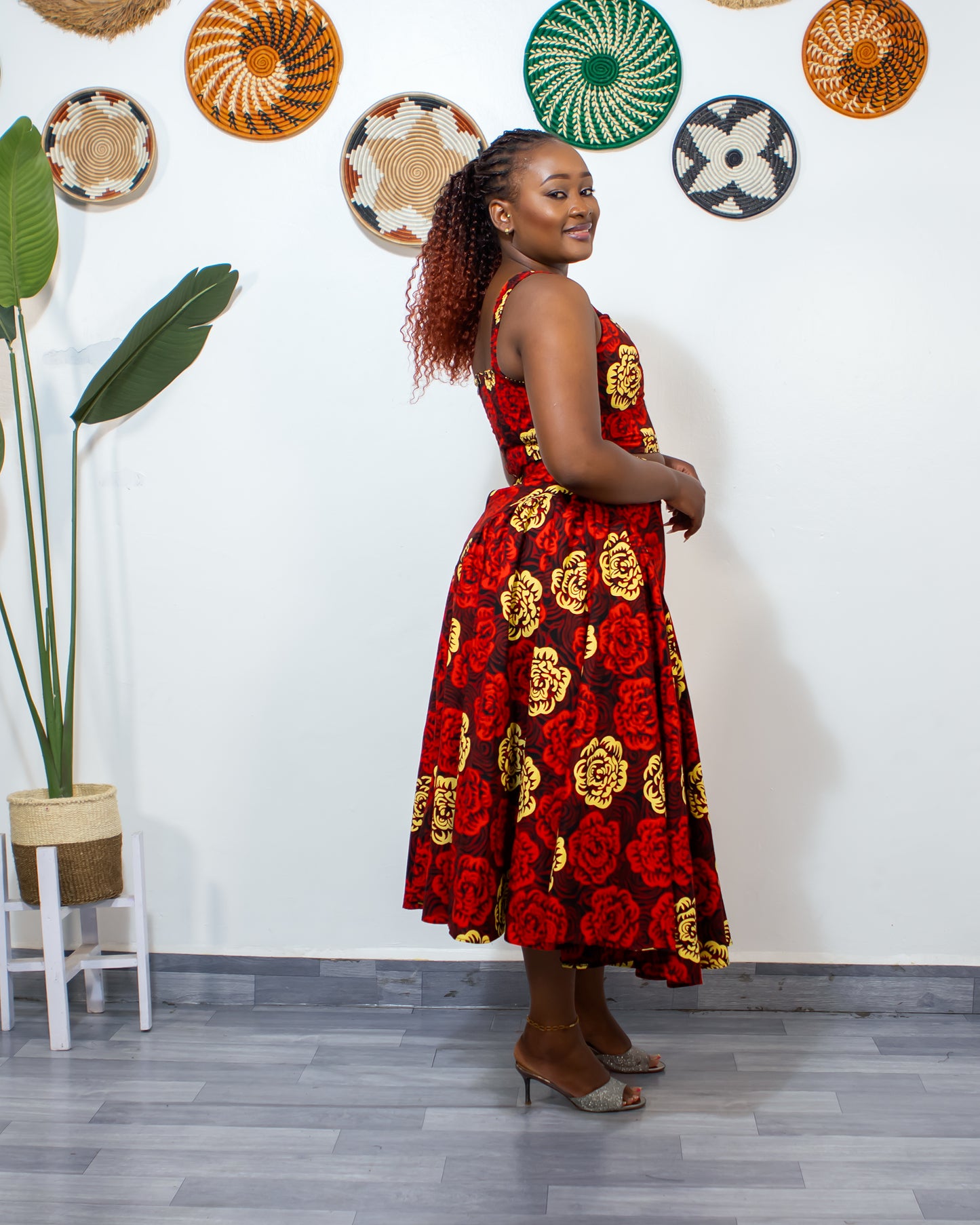 Aaliyah Women's Two piece Skirt Set - Red