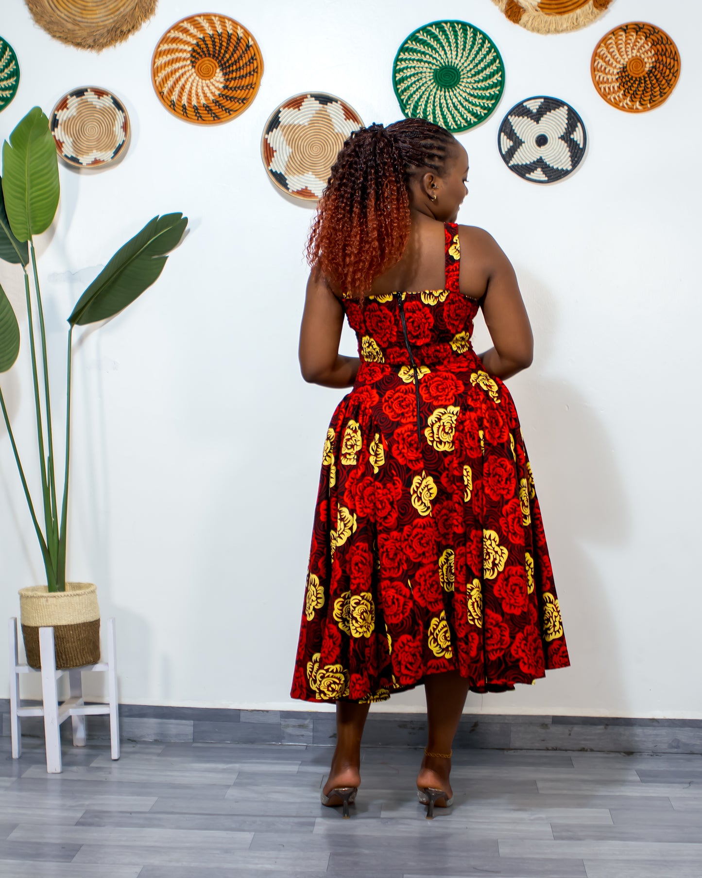 Aaliyah Women's Two piece Skirt Set - Red