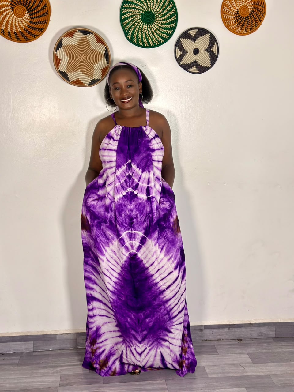 Zia Backless Maxi Dress- Purple